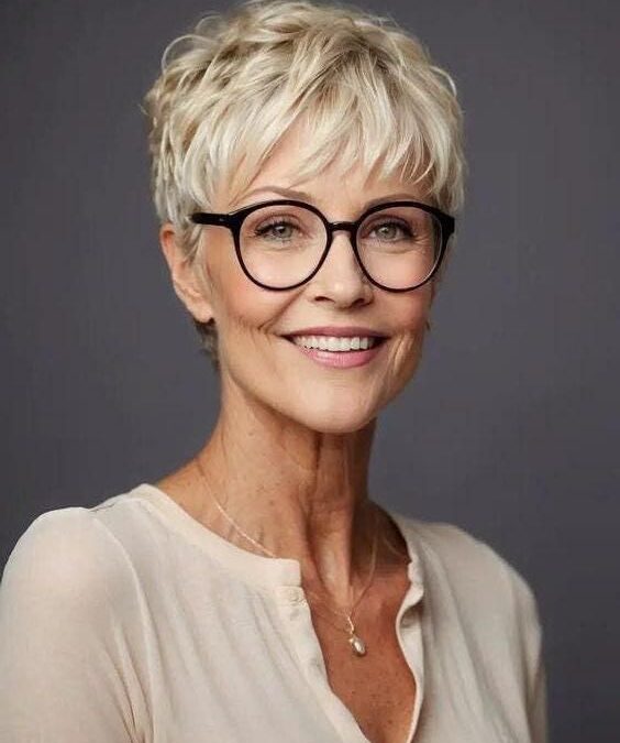 Coupes courtes femmes 50 ans lunettes: tendances élégantes et confortables