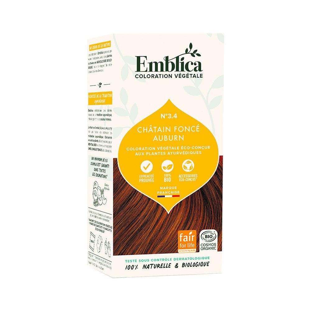 Coloration auburn végétale