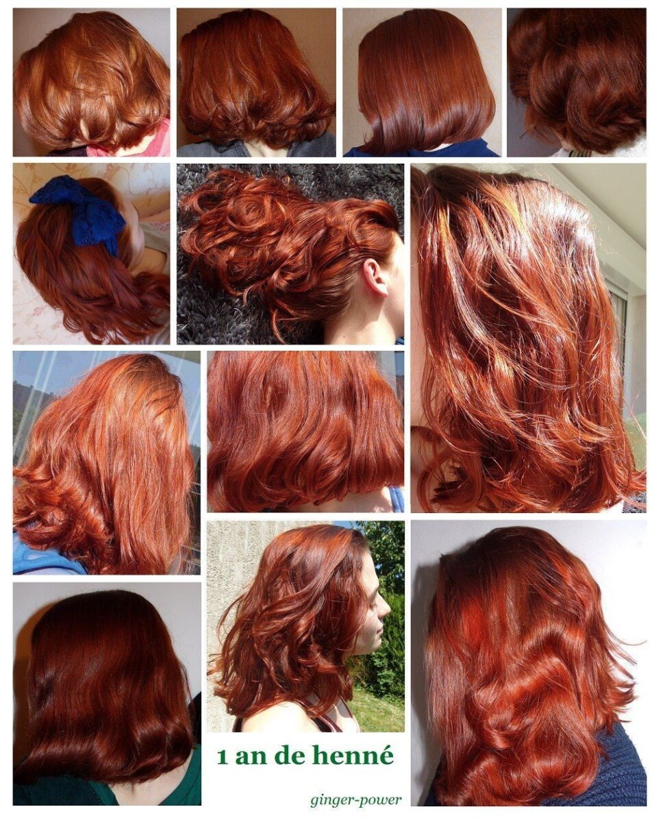 Coloration auburn végétale
