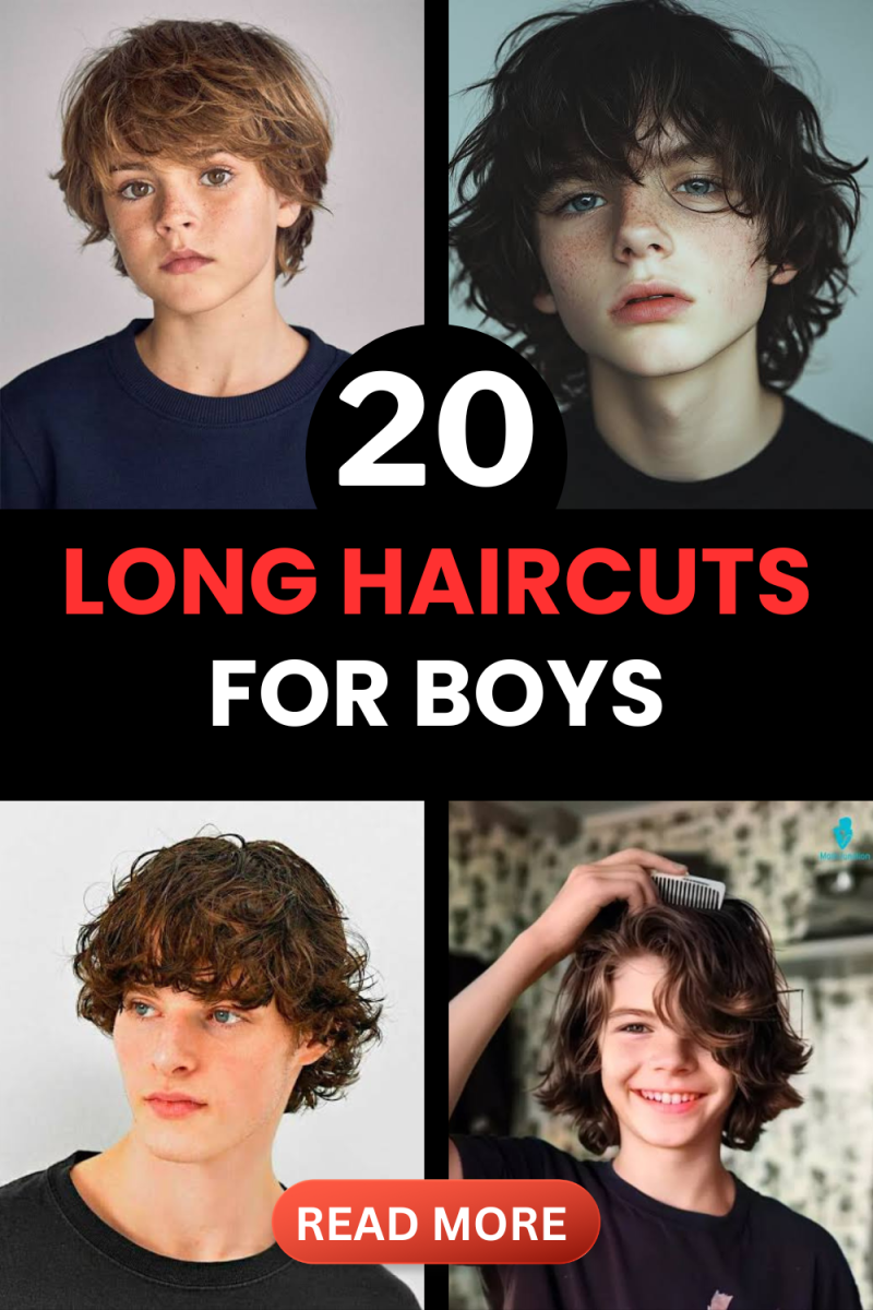 Garçon cheveux longs