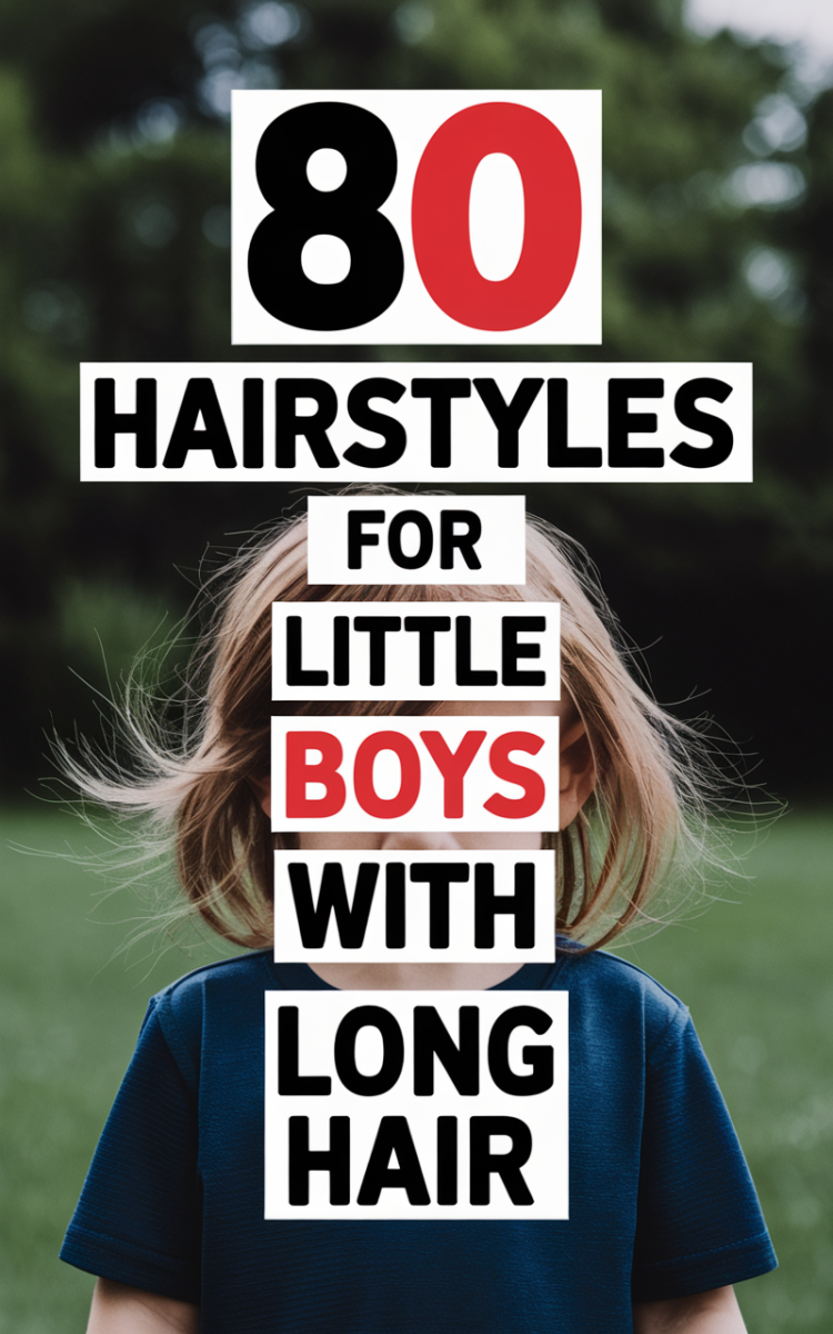 Garçon cheveux longs style