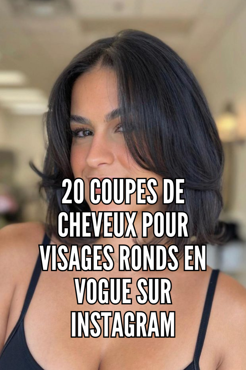 Coupe flatteuse visage rond