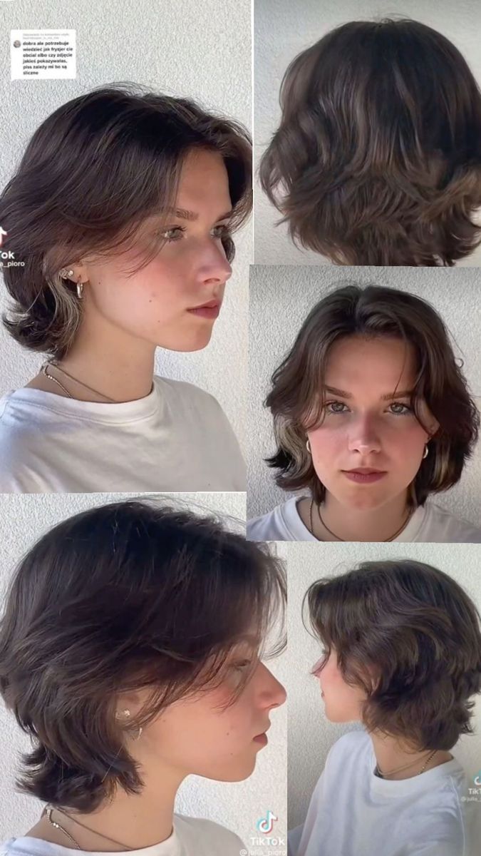 Wolf cut courte femme