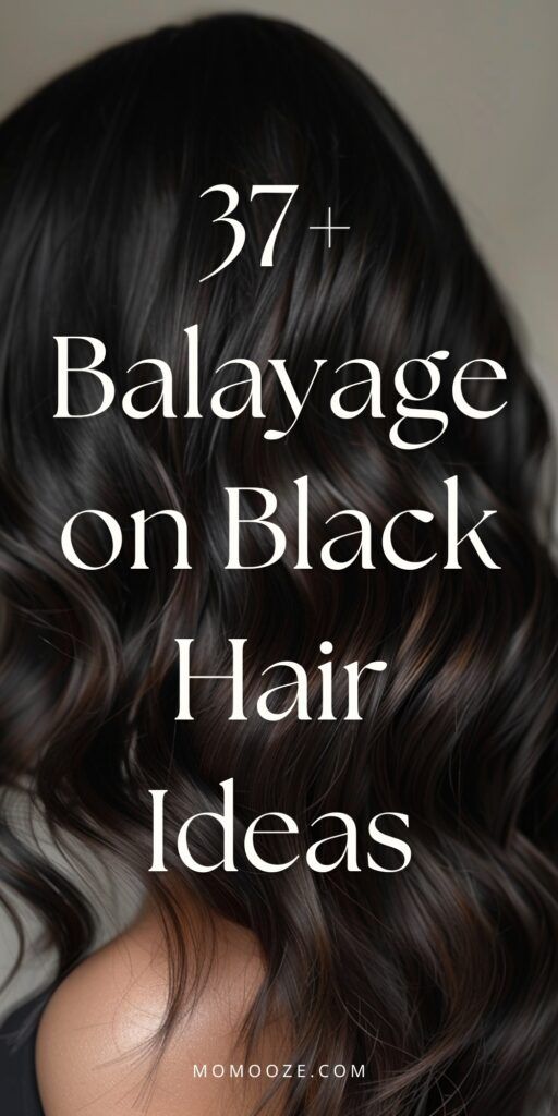 Cheveux noirs méchés