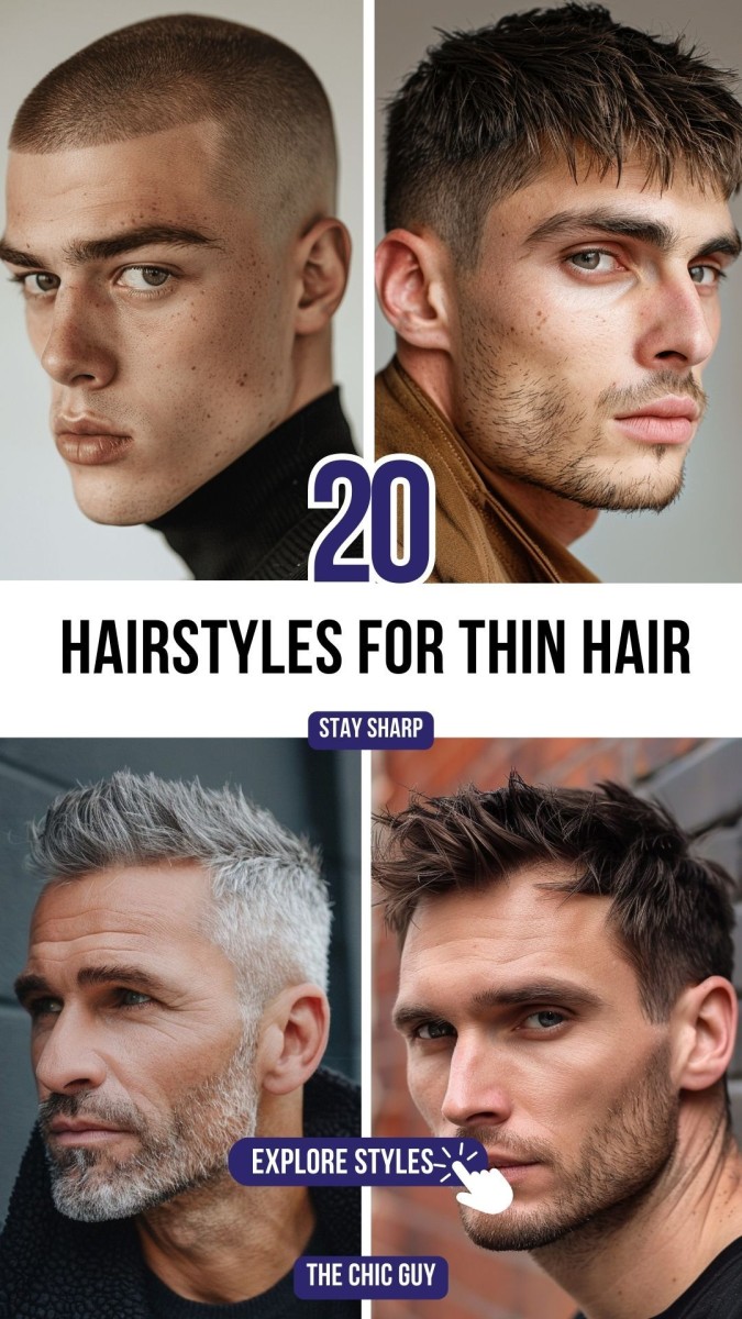 Cheveux fins homme
