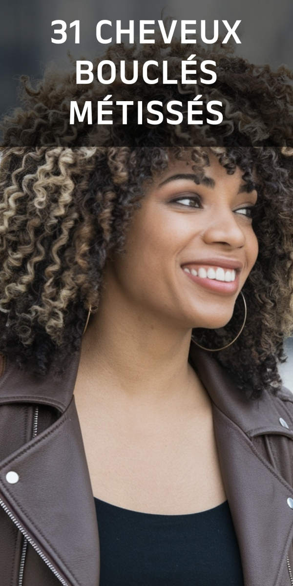 Cheveux frisés naturels femme