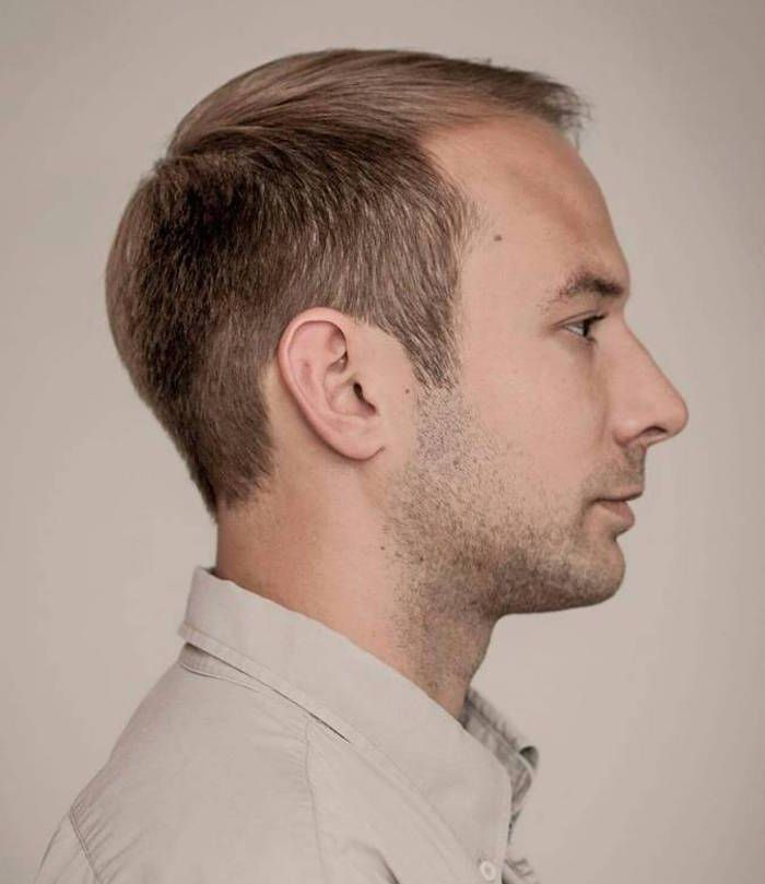 Coupe homme cheveux en avant