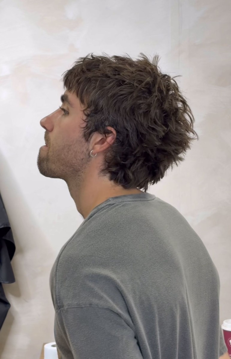 Coupe homme cheveux en avant