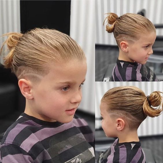 Garçon cheveux longs