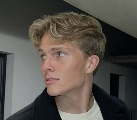 Dégradé blond homme