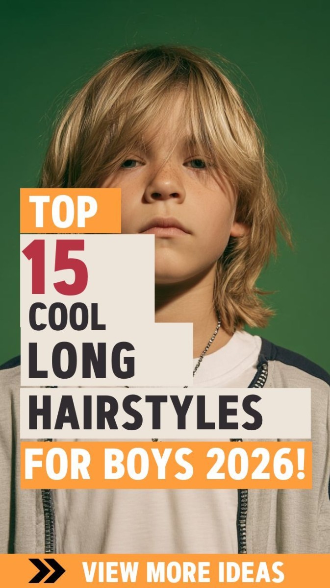 Garçon cheveux longs