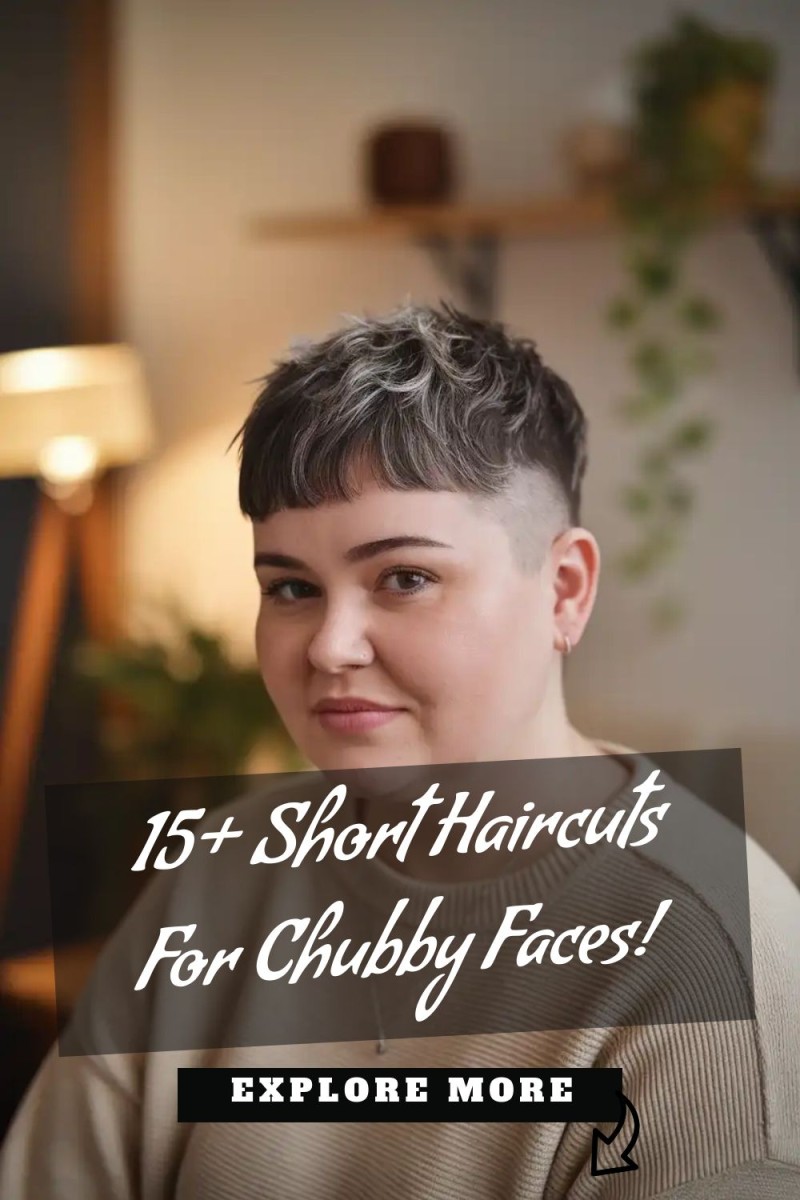 Coupe courte visage rond