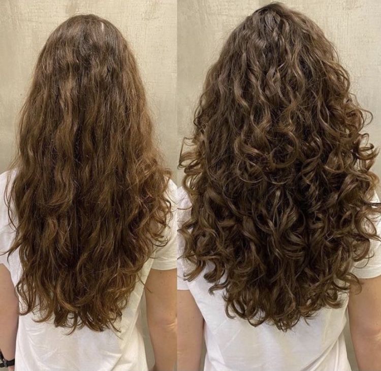 Dégradé cheveux bouclés