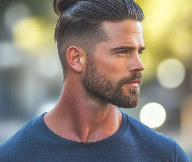 Rasé Côtés Long Dessus : Le Contraste Masculin qui Séduit