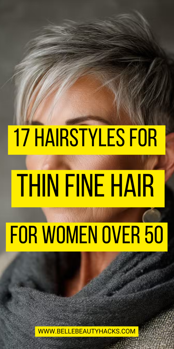 Coupe cheveux fins volume 50 ans