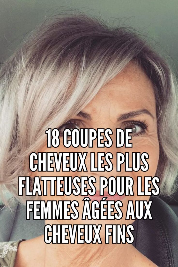 Cheveux gris femme 50 ans court