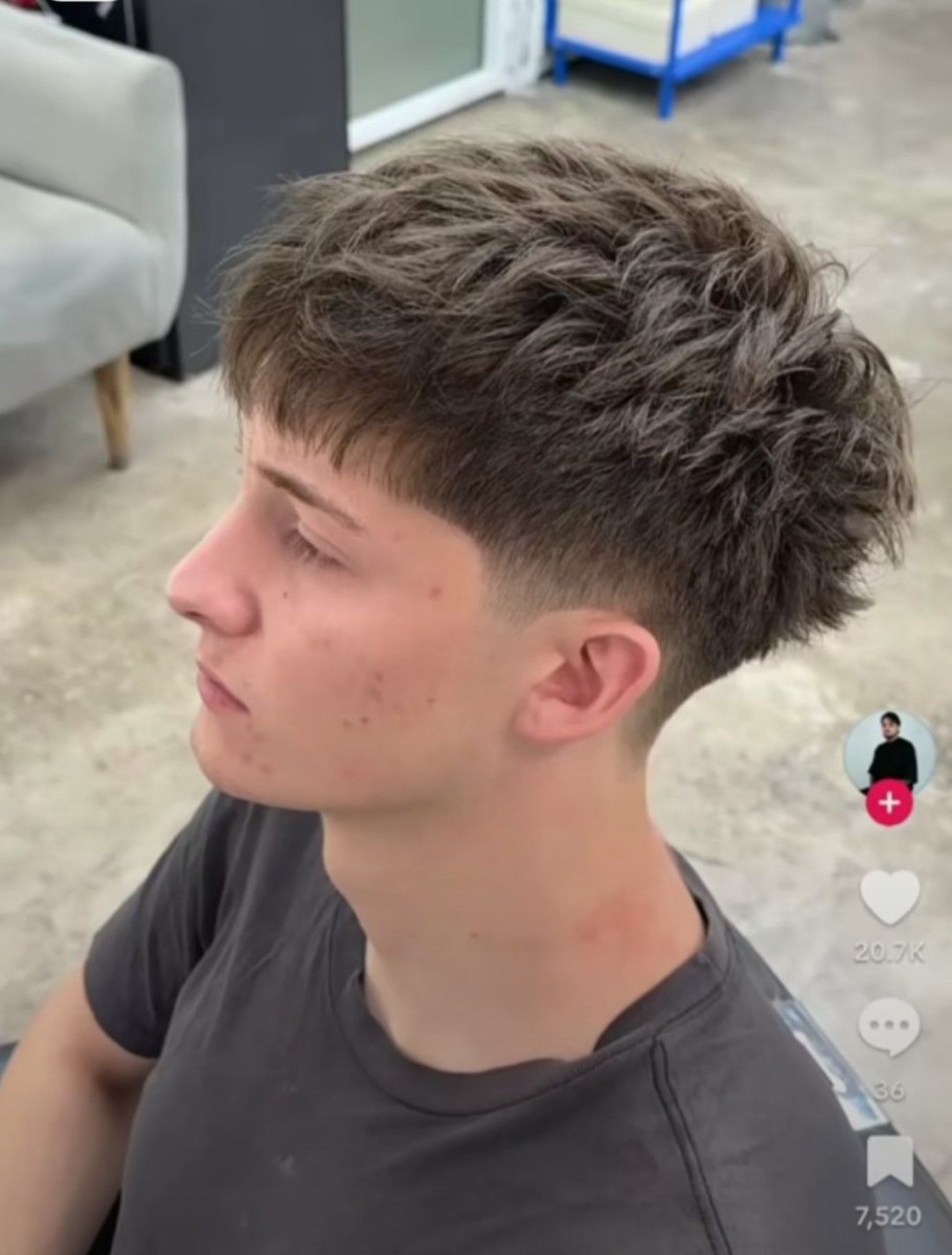 Dégradé garçon école