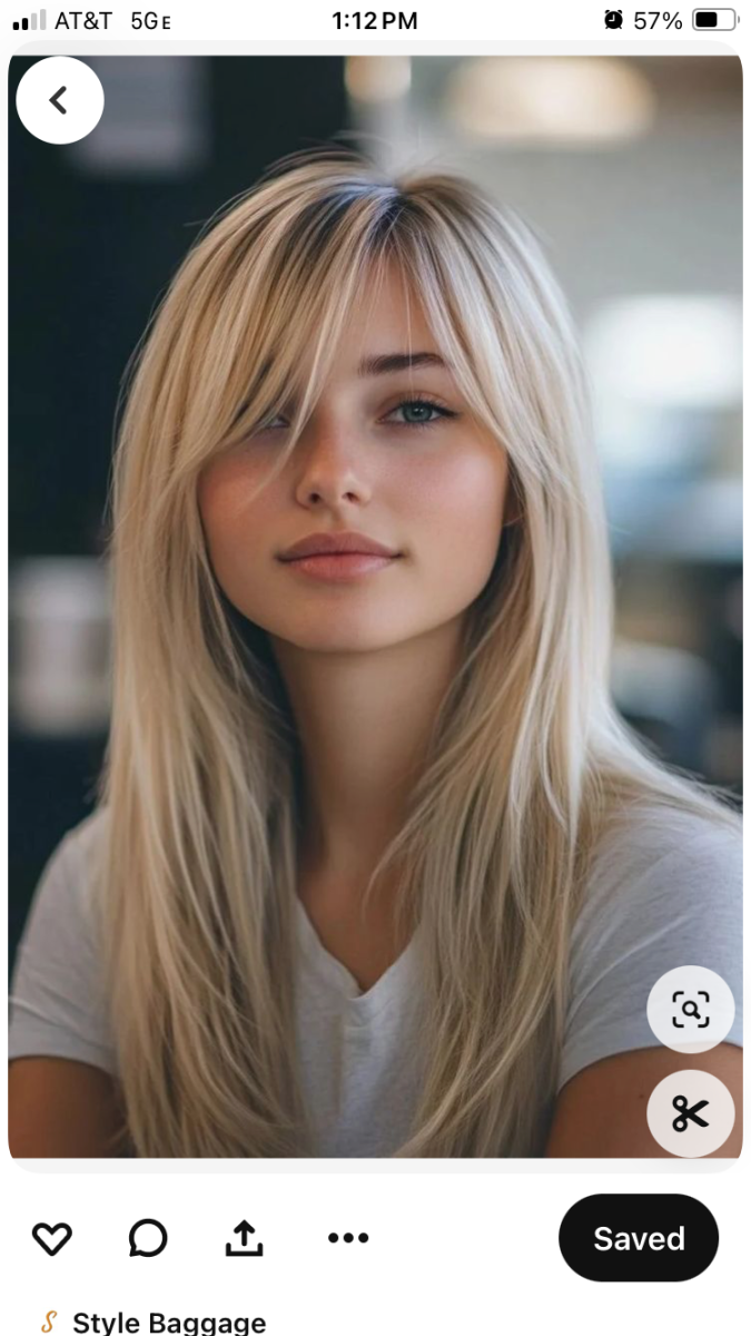 Frange de côté femme