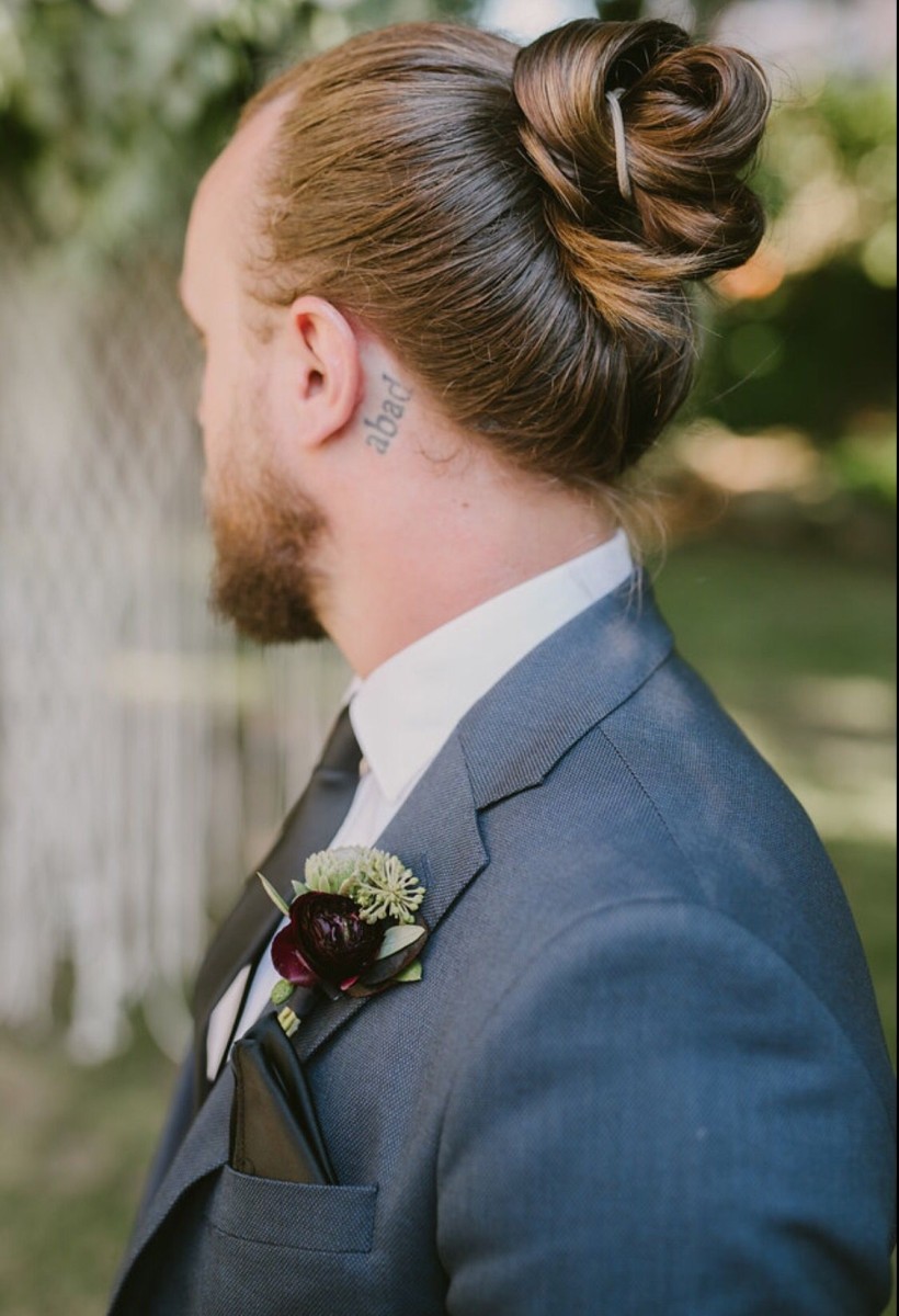 Chignon homme man bun