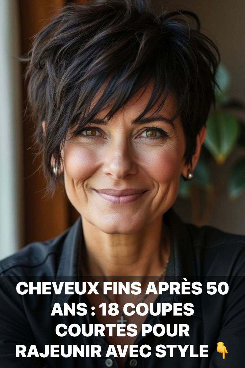 Coupe courte cheveux fins corps