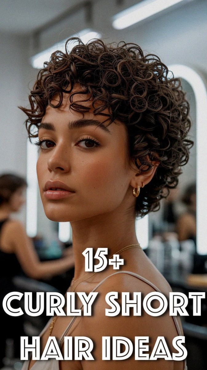 Coupe courte bouclée libérée