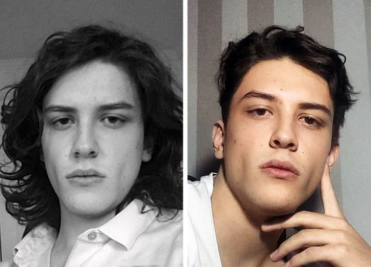 Coupe homme cheveux en avant