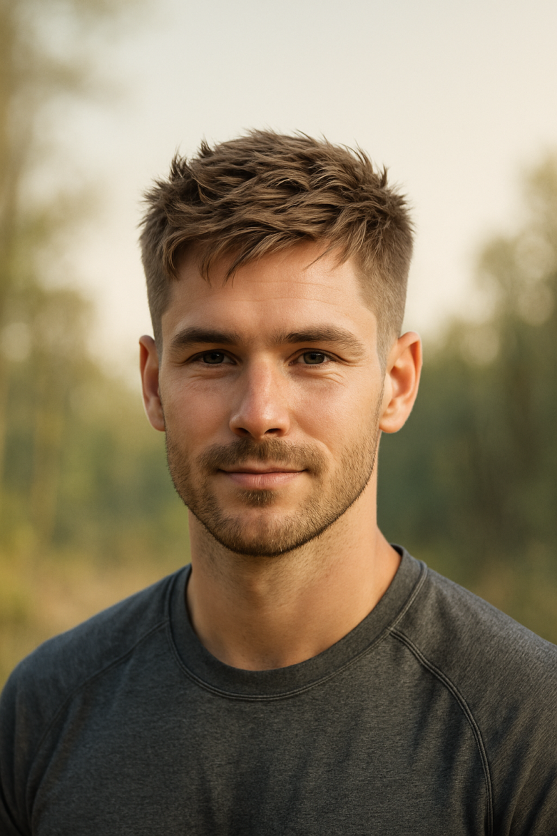 Style court homme moderne