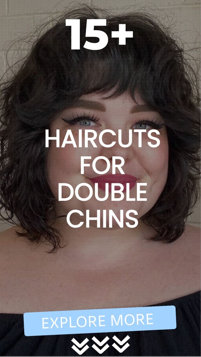 Femme ronde double menton