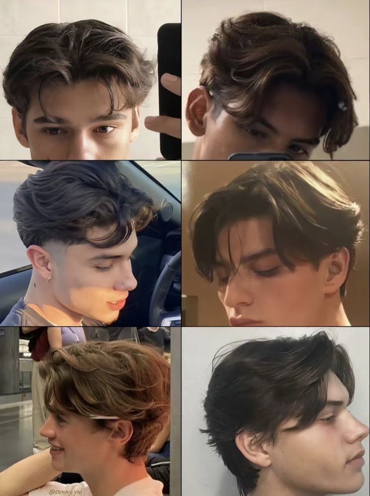 Middle part homme