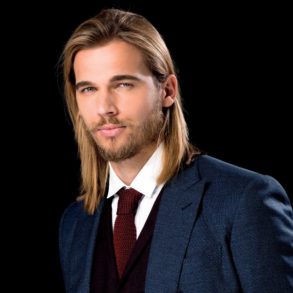 Dégradé blond homme soleil