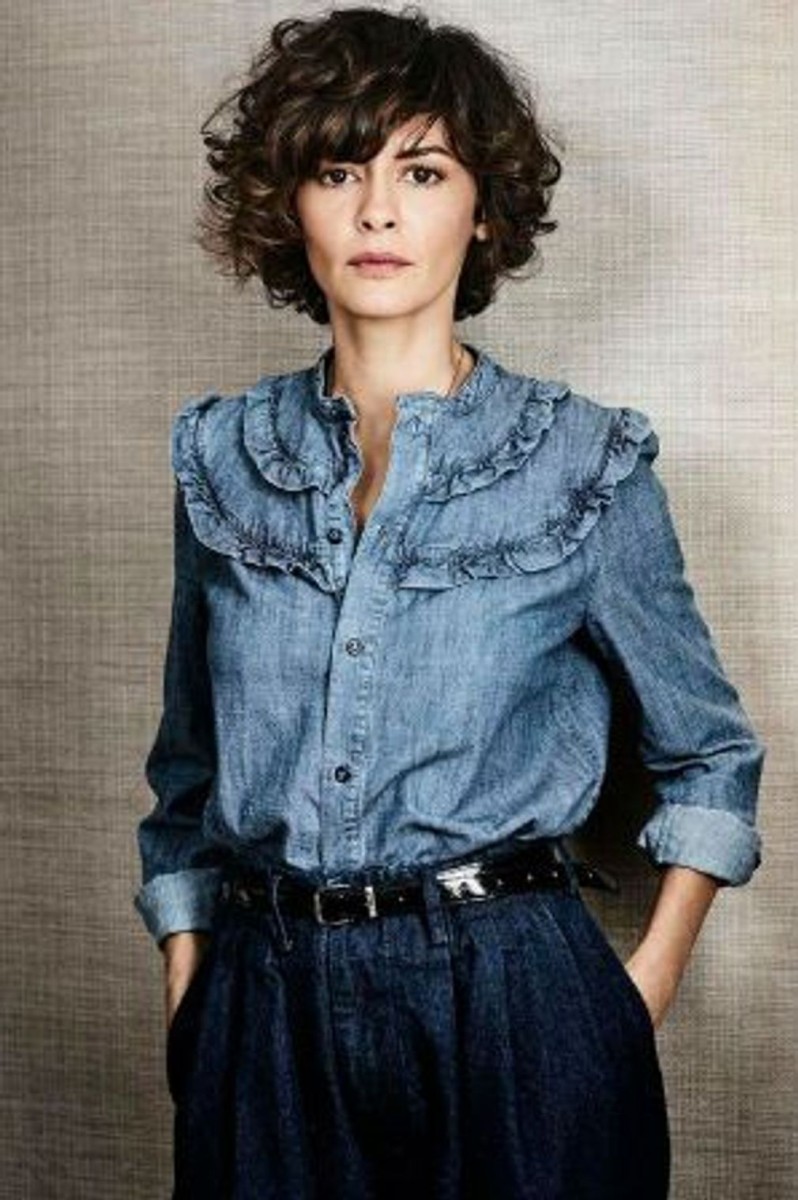 Carré court dégradé effilé frange