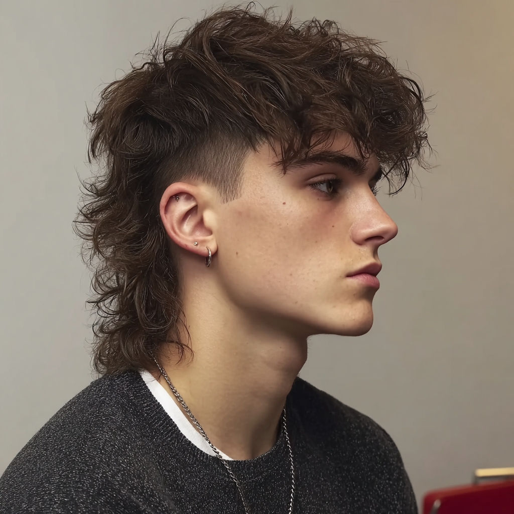 Mulet dégradé homme moderne