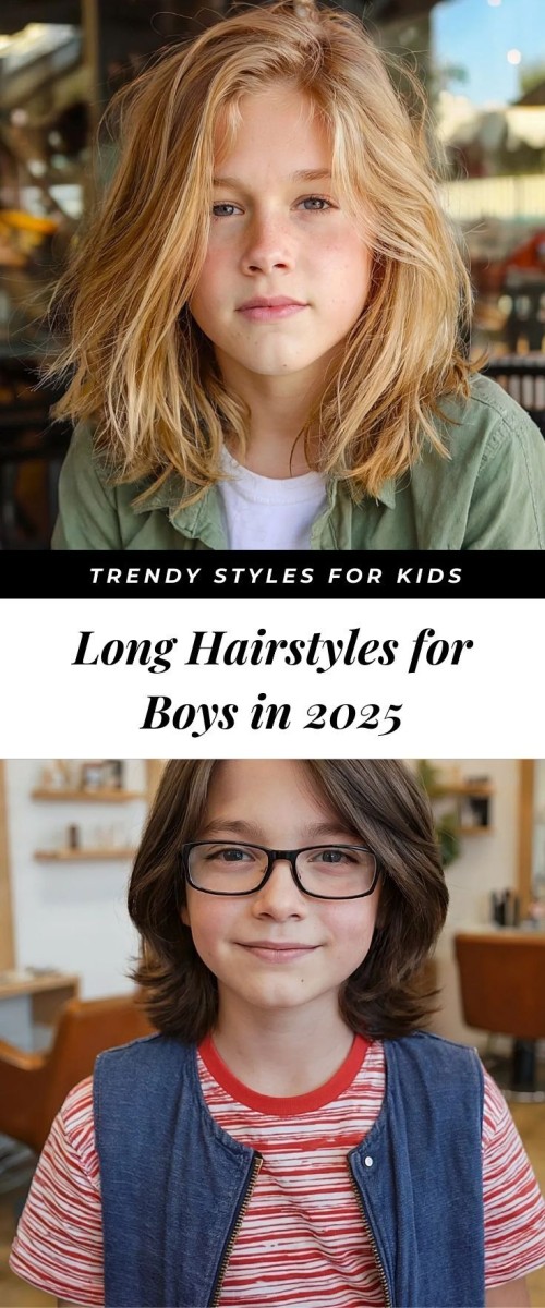 Garçon cheveux longs