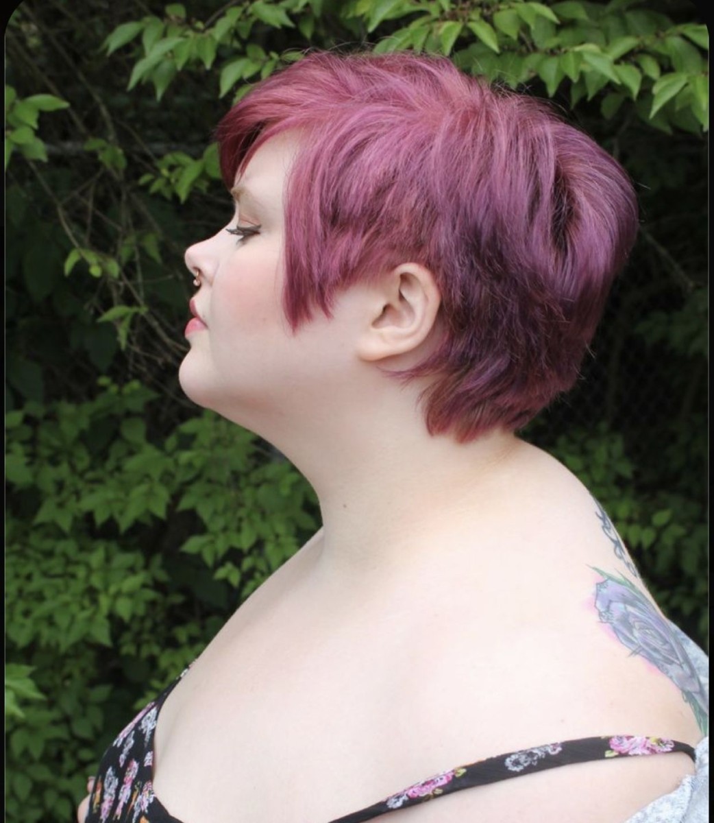 Coupe femme ronde double menton