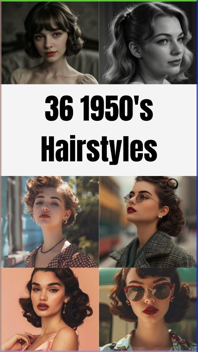 Coiffure vintage années 50 moderne