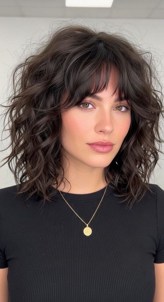 Dégradé boucles femme