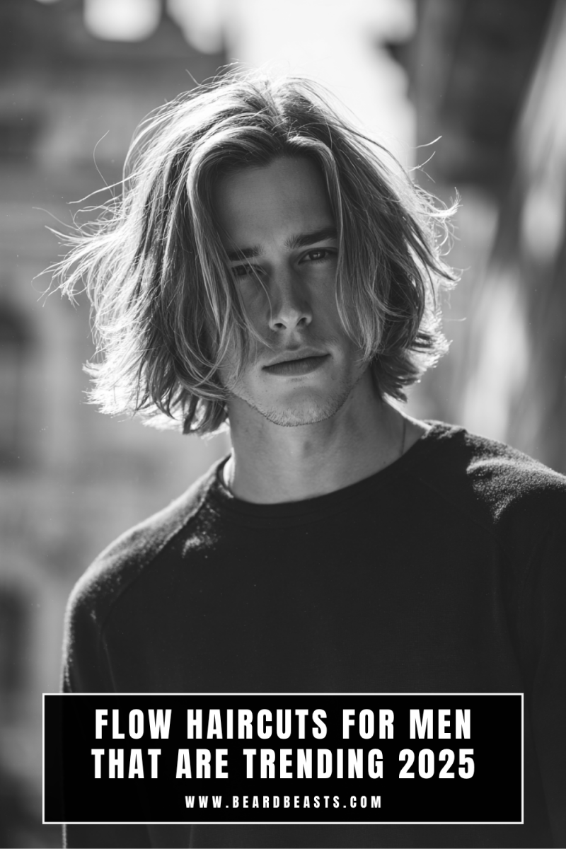 Dégradé cheveux longs homme