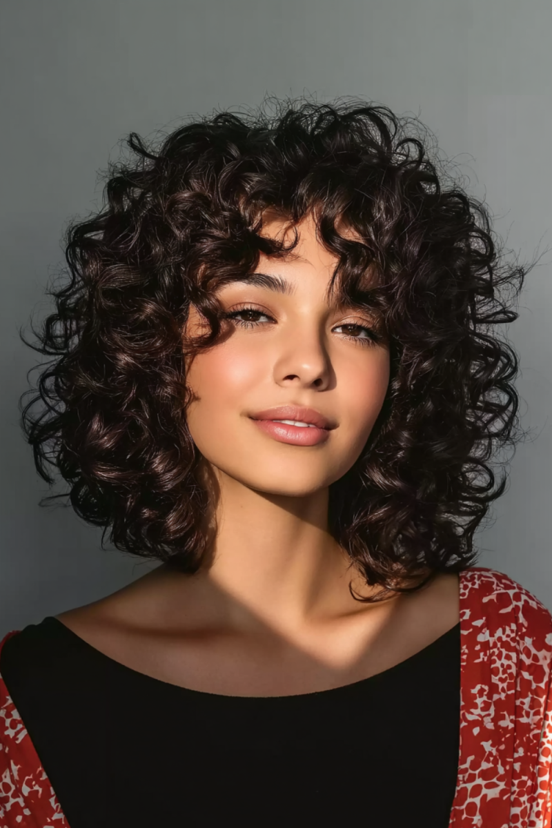 Dégradé boucles femme