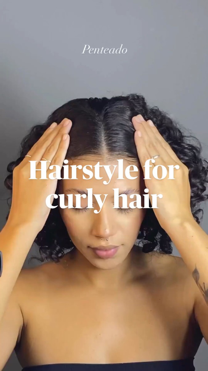 Coiffure quotidienne cheveux frisés