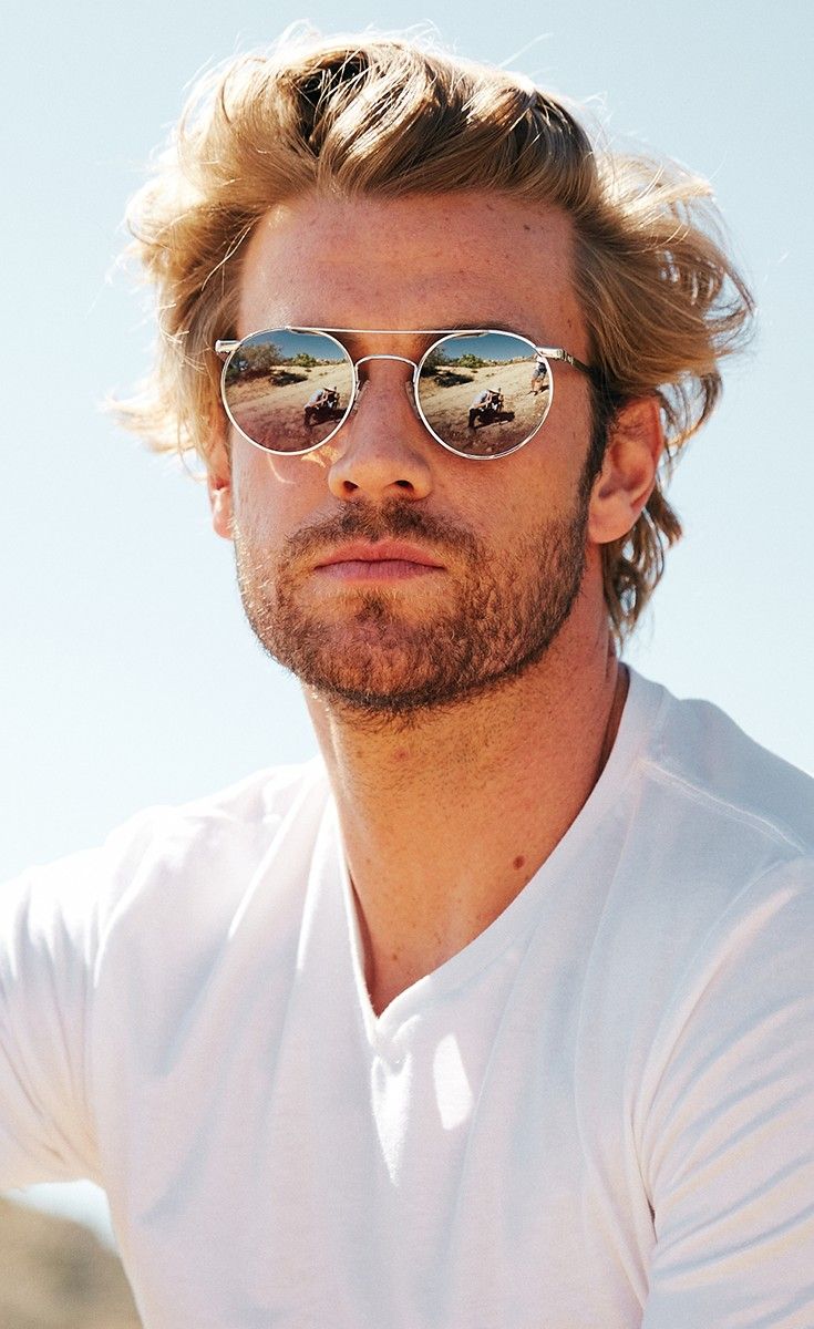 Dégradé blond homme soleil