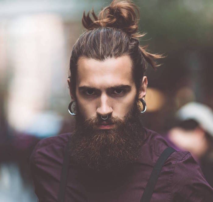 Chignon homme man bun