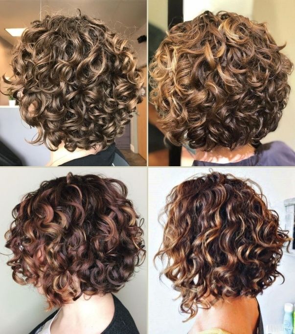 Permanente cheveux courts bouclés