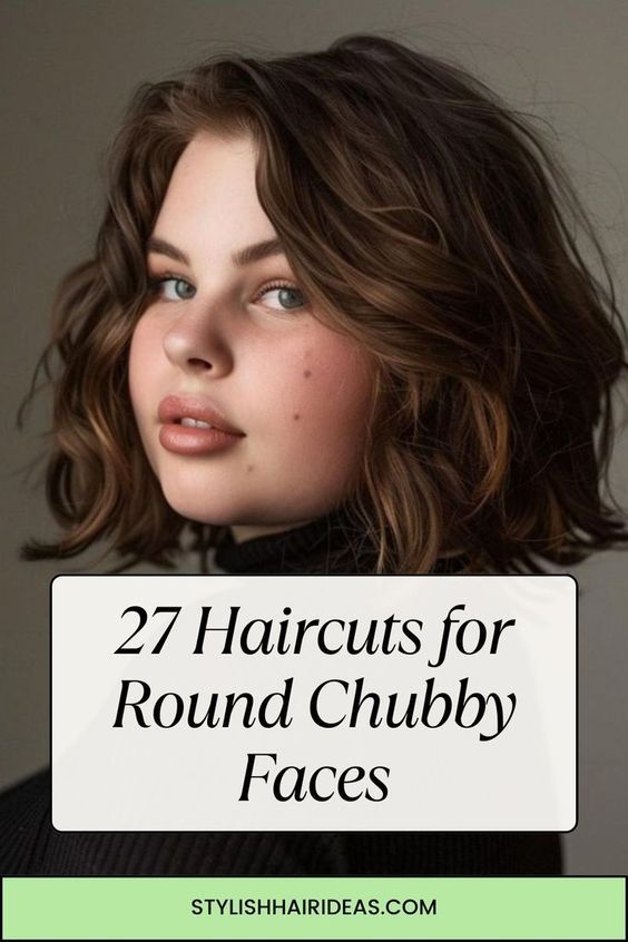 Coupe courte visage rond