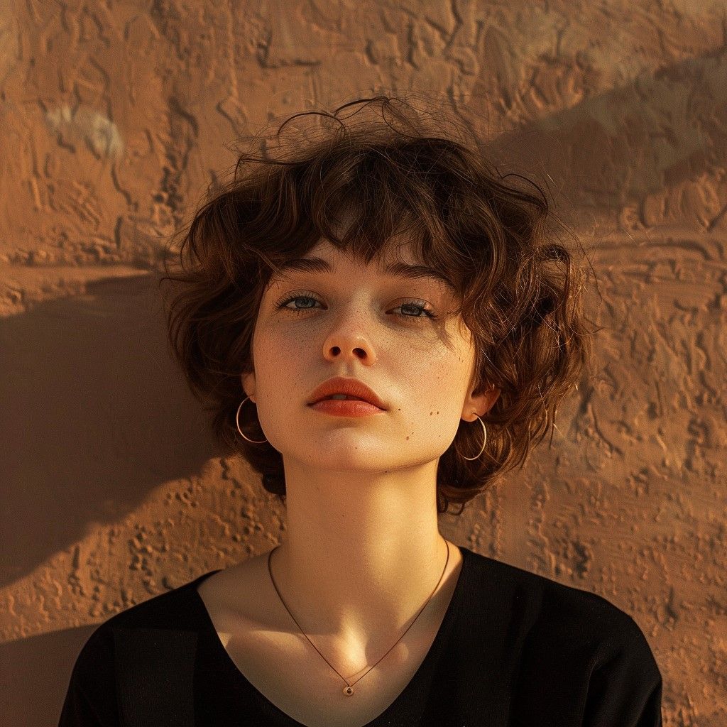 Coupe courte bouclée libérée