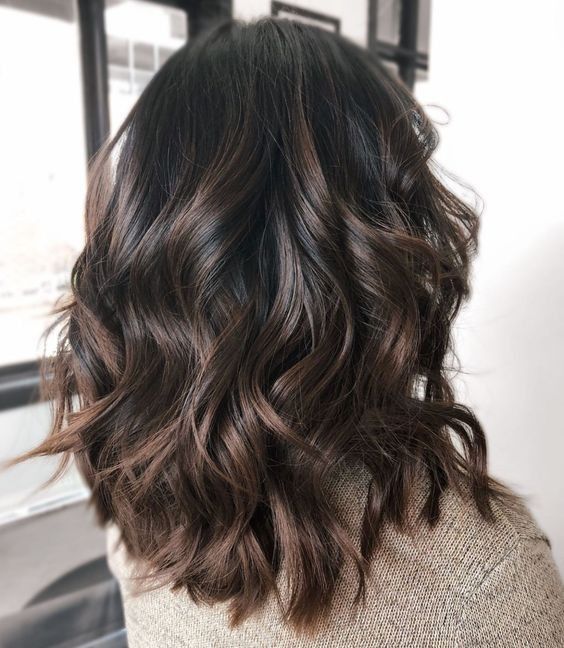 Balayage cheveux noirs
