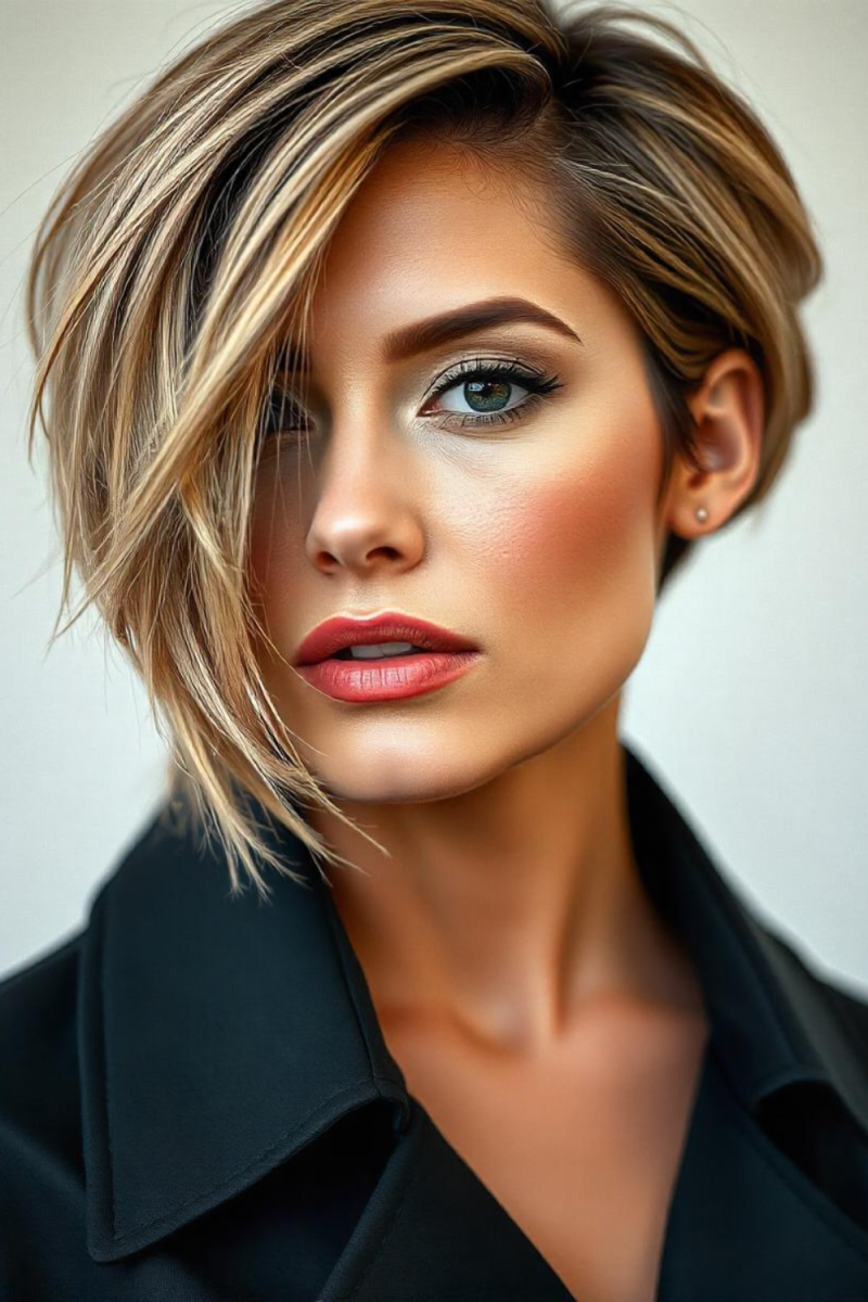 Coupe asymétrique femme tendance
