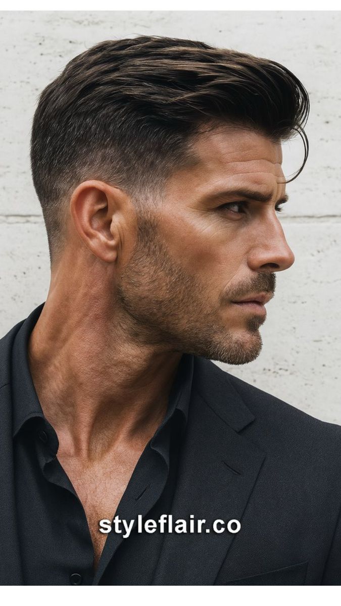 Rasé côtés long dessus