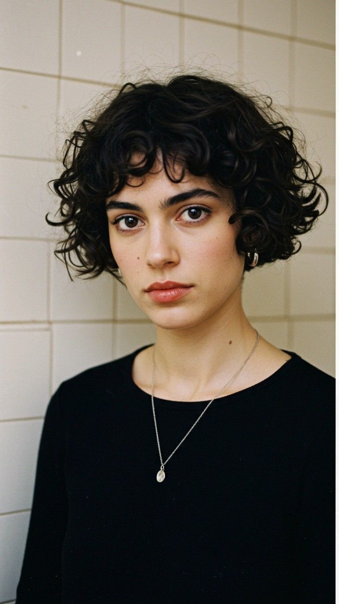 Coupe boule bouclée