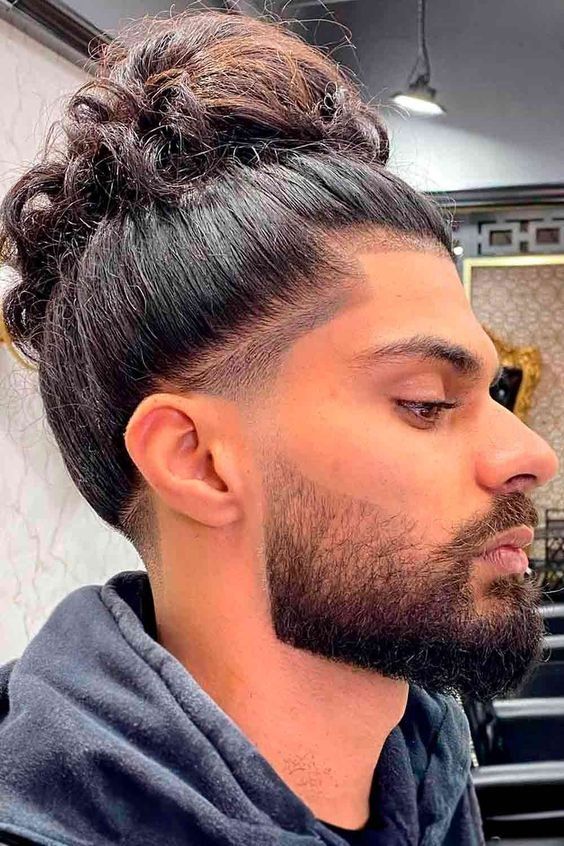 Chignon homme man bun