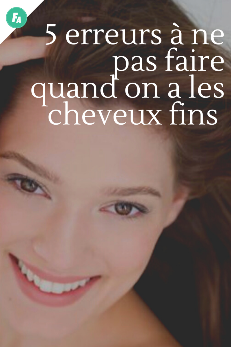 Cheveux fins sans volume